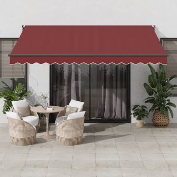 Gossi copertina retractabila manual, visiniu, 400x300 cm