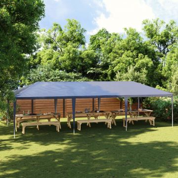 Gossi cort de petrecere, albastru, 4 x 9 m