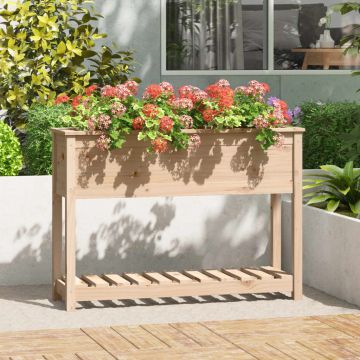 Gossi jardiniera cu raft, 111,5x34,5x81 cm, lemn masiv de pin