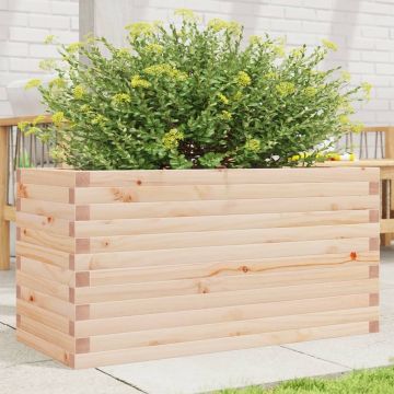 Gossi jardiniera de gradina, 90x40x46 cm, lemn masiv de pin