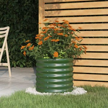 Gossi jardiniera gradina verde 40x40x36 cm otel vopsit electrostatic