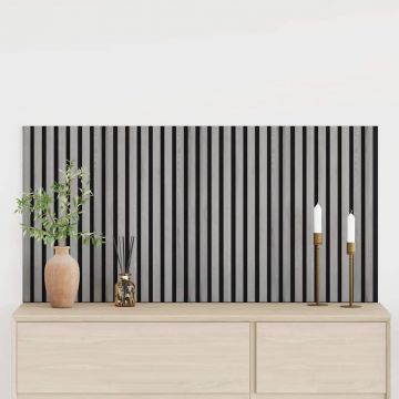 Gossi panouri acustice de perete 2 buc sipci 60,5x60 cm furnir stejar