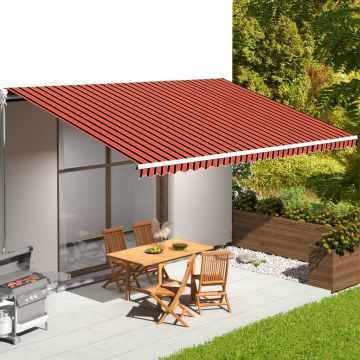 Gossi panza de rezerva copertina, portocaliu si maro, 6x3,5 m