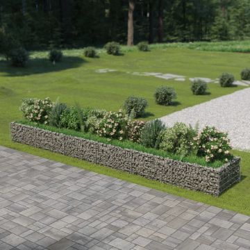 Gossi strat inaltat gabion, 540 x 90 x 50 cm, otel galvanizat