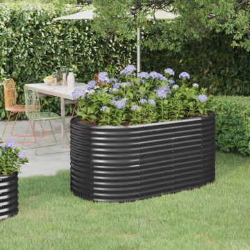 Gossi strat inaltat gradina 152x80x68 cm otel vopsit electrostatic