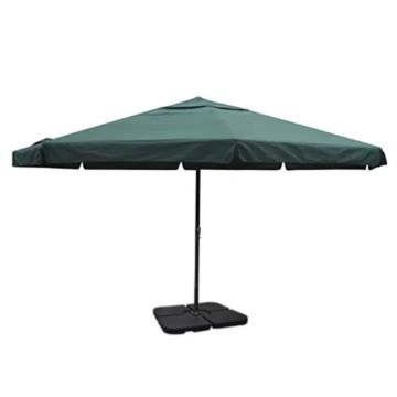 Gossi umbrela de soare de gradina din aluminiu, baza portabila, verde