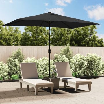 Gossi umbrela de soare exterior, stalp metal, antracit, 300 x 200 cm