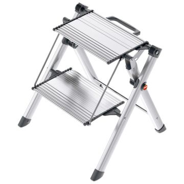 Hailo scara pliabila cu 2 trepte mini comfort 45 cm , aluminiu