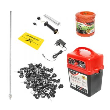 Kit gard electric 9-12V/220V, 1 Joule, lungime fir 1000m, Cod: BK87640, Brand: BRECKNER GERMANY