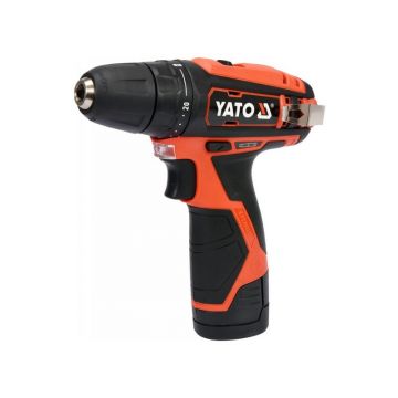 Mașină de găurit fără fir YATO 30 Nm 12 V Li-Ion (1 x acumulator 2.0 Ah + încărcător)