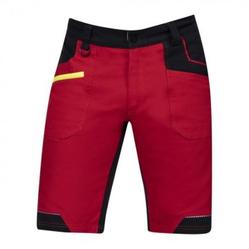 Pantaloni de lucru scurti 4XSTRETCH - rosu