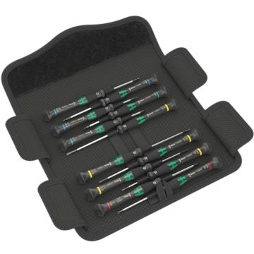 Set 12 surubelnite de precizie pentru aplicatii electronice - Kraftform Micro Wera 05073675001