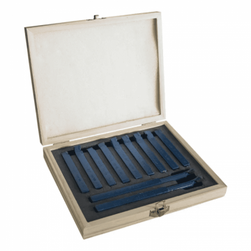 Set de cutite pentru strunjire metal de diferite forme Gude 48133, 11 piese