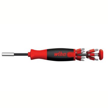 Surubelnita cu cap magnetic si magazie de biti, Wiha 38605 - LiftUp 25 Surubelnita cu cap magnetic si magazie de biti, Wiha 38605 - LiftUp 25