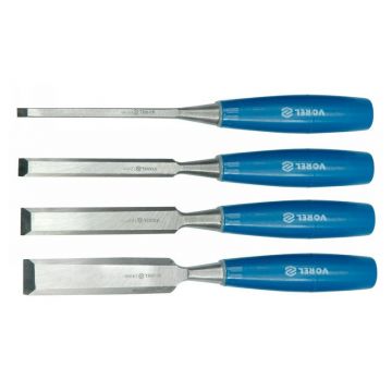 VOREL Set tăietor pentru lemn 4 piese cu mânere din plastic 6-24 mm