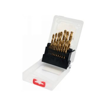 YATO Set burghie 19 piese 1-10 mm HSS-TiN