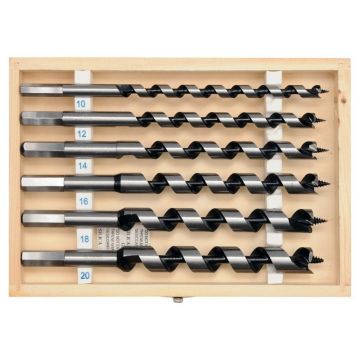 YATO Set de burghie pentru lemn 6 piese (10-12-14-16-18-20 mm) 230 mm Hex