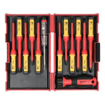 YATO Set șurubelnițe de precizie 13 piese până la 1000 V izolate S2