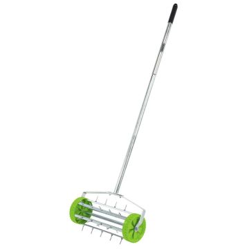 Draper tools aerator pentru gazon cu tambur, 450 mm, verde