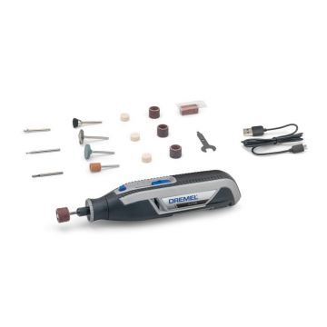 DREMEL Lite Unealtă multifuncțională + set de accesorii din 15 piese USB reîncărcabilă 7760-15