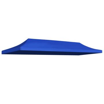 Gossi acoperis cort de petrecere, albastru, 3 x 6 m