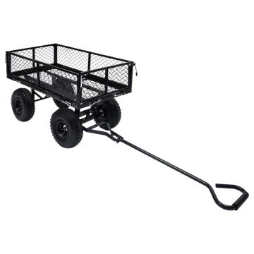 Gossi carucior manual de gradina, negru, 250 kg