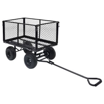 Gossi carucior manual de gradina, negru, 350 kg