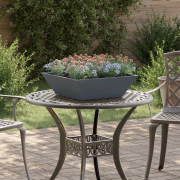 Gossi ghiveci metalic antracit metal 50 x 50 x 15 cm