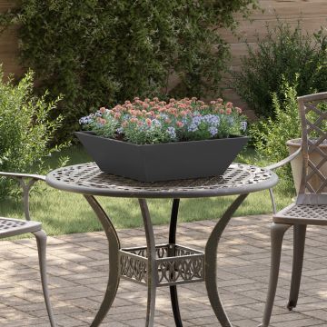 Gossi ghiveci metalic negru metal 50 x 50 x 15 cm insertii decorative