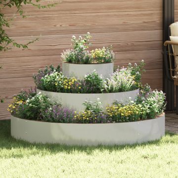 Gossi ghiveci metalic otel galvanizat Ø 120 cm rezistent ghiveci mare