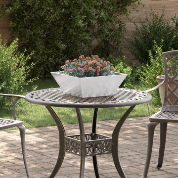 Gossi ghiveci metalic otel inoxidabil 40 x 40 x 15 cm detalii decorative