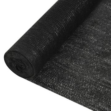 Gossi plasa protectie intimitate, negru, 3,6x50 m, hdpe, 150 g/m2