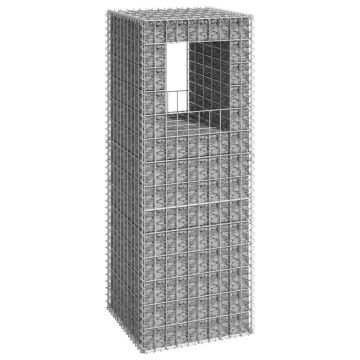 Gossi stalp cos gabion, 50x50x140 cm, fier