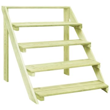 Gossi suport de plante, 80 x 80 x 80 cm, lemn de pin tratat