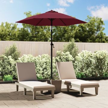 Gossi umbrela de soare, rosu burgund, 200 x 224 cm, aluminiu