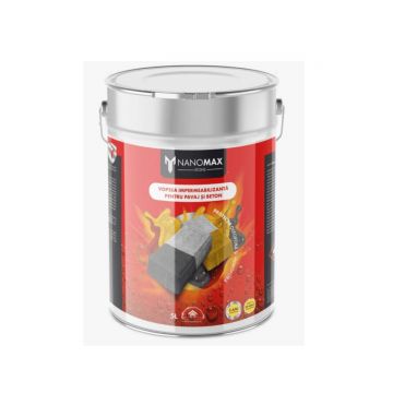 Lac impermeabilizant pavaj/beton NanoMax Pave Plus, efect umed, antracit, interior/exterior, 5 l