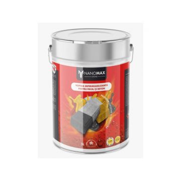 Lac impermeabilizant pavaj/beton NanoMax Pave Plus, efect umed, gri, interior/exterior, 5 l