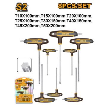 Torx in T Set 8buc