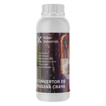 Convertor rugina CR490 Kober Industries, interior / exterior, negru, 1 l