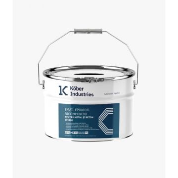 Email epoxidic EI3200 pentru metal / beton Kober Industries, interior, pe baza de solvent, gri RAL7040, lucios, 6 kg