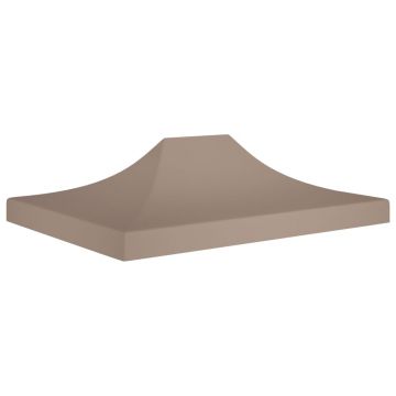 Gossi acoperis cort de petrecere, gri taupe, 4,5 x 3 m, 270 g/m2