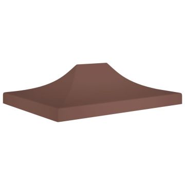 Gossi acoperis pentru cort de petrecere, maro, 4,5 x 3 m, 270 g/m2