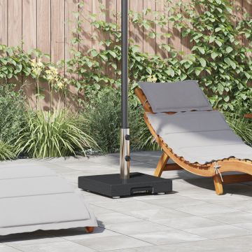 Gossi baza cu roti pentru parasol cu manere granit negru 29 kg patrata