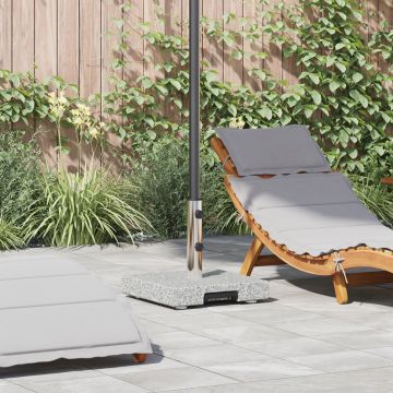 Gossi baza de parasol cu roti cu maner gri granit 29 kg patrat