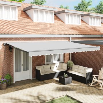 Gossi cadru awning semi-cassette electric retractabil din metal