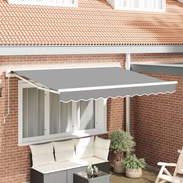 Gossi cadru awning semicassete retractabil operat manual metalic