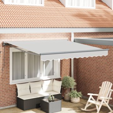 Gossi cadru de awning semi-cassette retractabil manual din metal