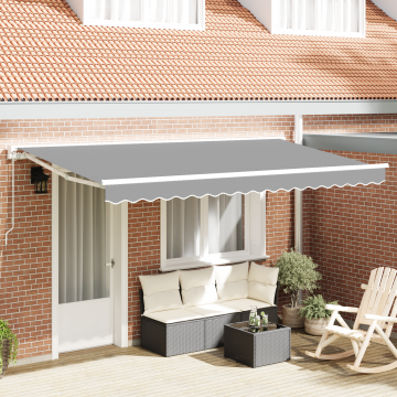 Gossi cadru de markiza semi-cassette retractabil manual metal