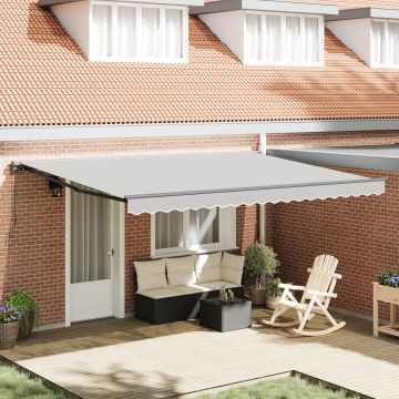 Gossi cadru parasolar semi-cassete retractabil manual metalic