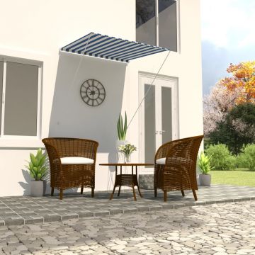Gossi copertina retractabila, albastru si alb, 100 x 150 cm